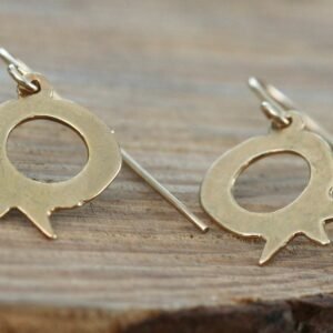 Gold-Filled Pomegranate Earrings: Handmade Dangle Jewelry