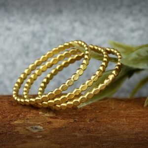 Dainty Gold Ring Set: Stackable Women's Jewelry