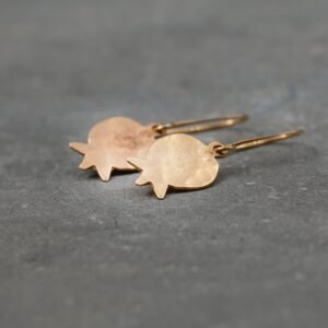 Handmade 14k Gold-Filled Pomegranate Dangle Earrings